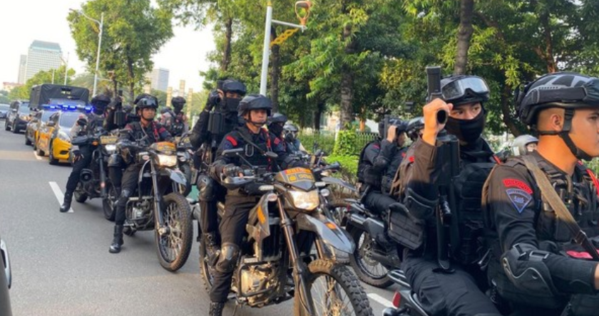 Hadirkan Rasa Aman, 184 Personel Polri Laksanakan Patroli Skala Besar di Jakarta